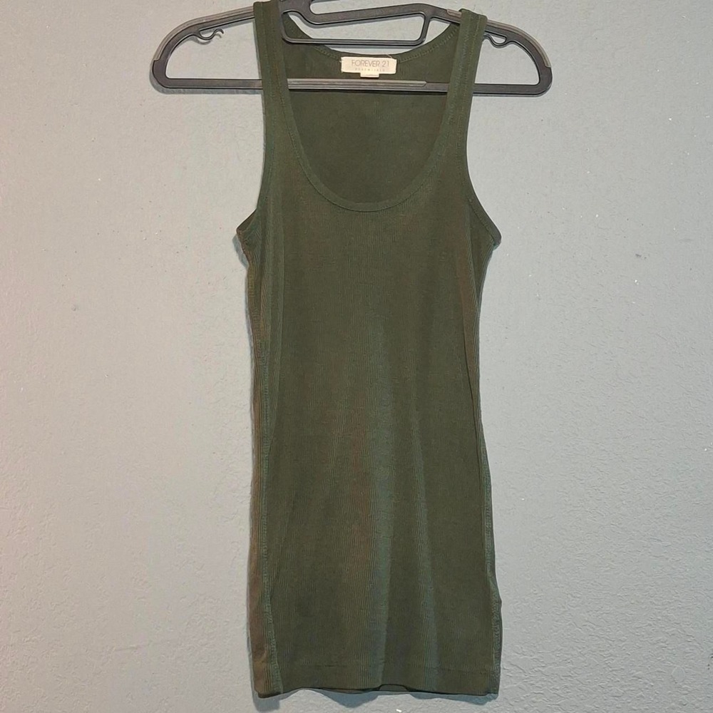 Army green/ olive green tank top